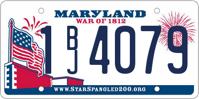 MD license plate 1BJ4079