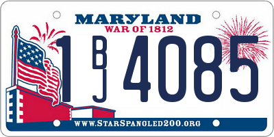MD license plate 1BJ4085