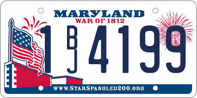MD license plate 1BJ4199