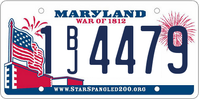 MD license plate 1BJ4479