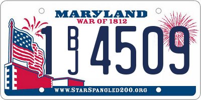 MD license plate 1BJ4509
