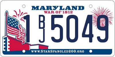 MD license plate 1BJ5049