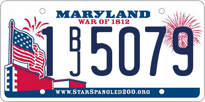 MD license plate 1BJ5079