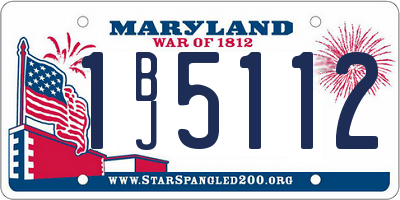 MD license plate 1BJ5112
