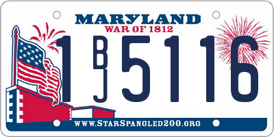 MD license plate 1BJ5116