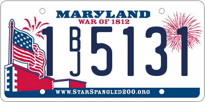 MD license plate 1BJ5131
