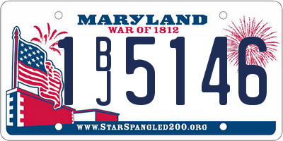 MD license plate 1BJ5146