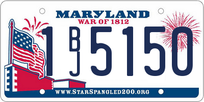 MD license plate 1BJ5150