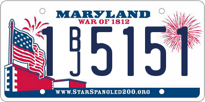 MD license plate 1BJ5151