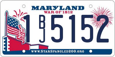 MD license plate 1BJ5152