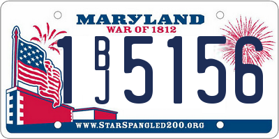 MD license plate 1BJ5156
