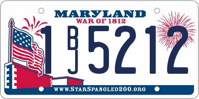 MD license plate 1BJ5212