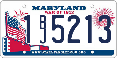 MD license plate 1BJ5213