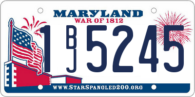 MD license plate 1BJ5245