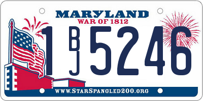 MD license plate 1BJ5246
