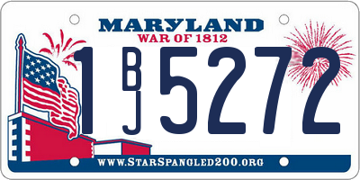 MD license plate 1BJ5272