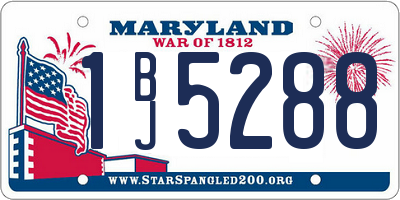 MD license plate 1BJ5288