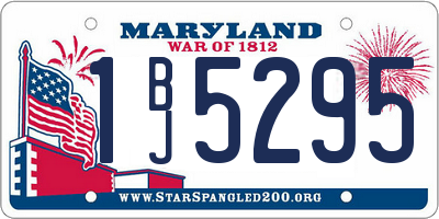 MD license plate 1BJ5295