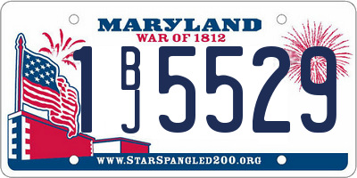 MD license plate 1BJ5529