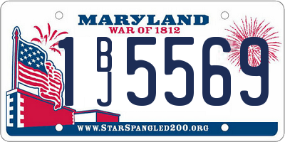 MD license plate 1BJ5569