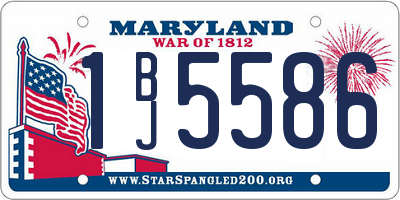 MD license plate 1BJ5586
