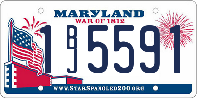 MD license plate 1BJ5591