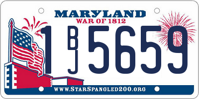 MD license plate 1BJ5659