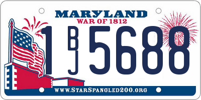 MD license plate 1BJ5688