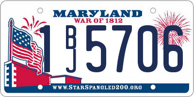 MD license plate 1BJ5706