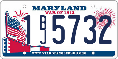 MD license plate 1BJ5732