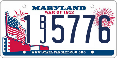 MD license plate 1BJ5776