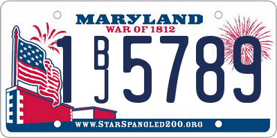 MD license plate 1BJ5789