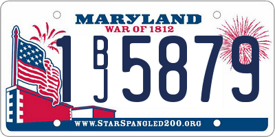 MD license plate 1BJ5879