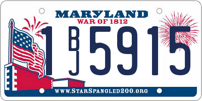MD license plate 1BJ5915