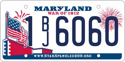 MD license plate 1BJ6060
