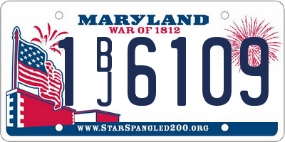 MD license plate 1BJ6109