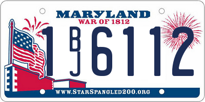 MD license plate 1BJ6112