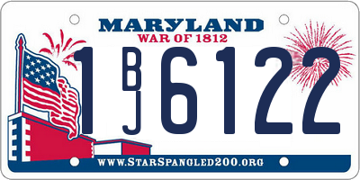 MD license plate 1BJ6122