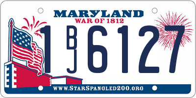 MD license plate 1BJ6127