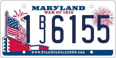MD license plate 1BJ6155