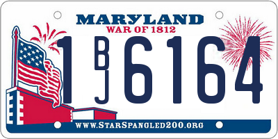 MD license plate 1BJ6164
