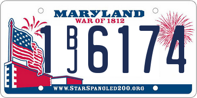 MD license plate 1BJ6174