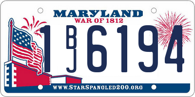 MD license plate 1BJ6194