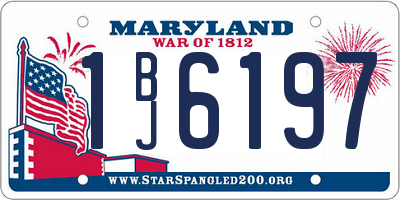 MD license plate 1BJ6197
