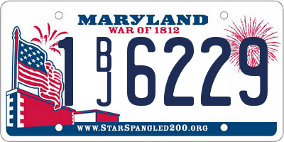 MD license plate 1BJ6229