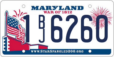 MD license plate 1BJ6260