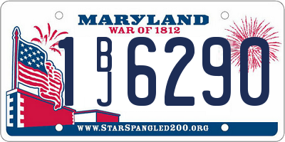 MD license plate 1BJ6290