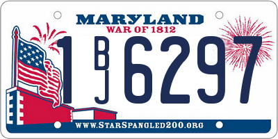 MD license plate 1BJ6297