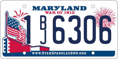 MD license plate 1BJ6306