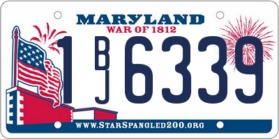 MD license plate 1BJ6339